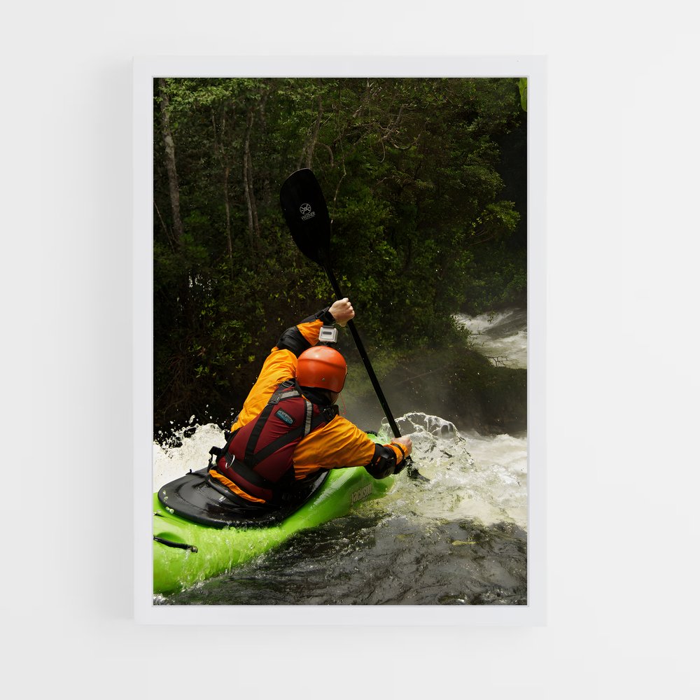 Poster Aventure en Kayak – affiche Canoë-kayak (vue 3)